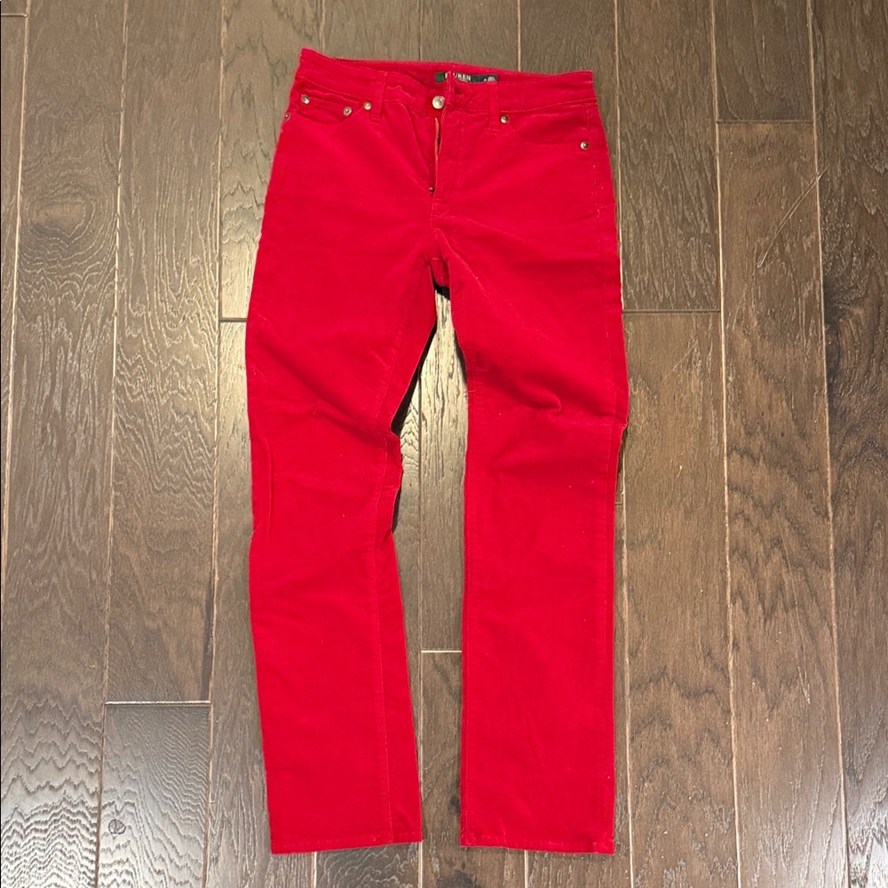 Ralph Lauren Deep Red Corduroy Jeans